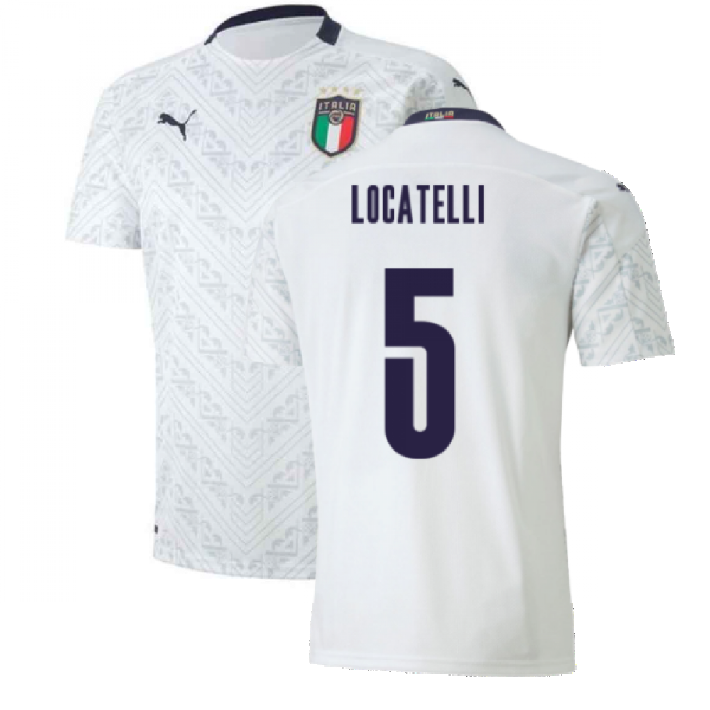 2020-2021 Italy Away Puma Football Shirt (Kids) (LOCATELLI 5)