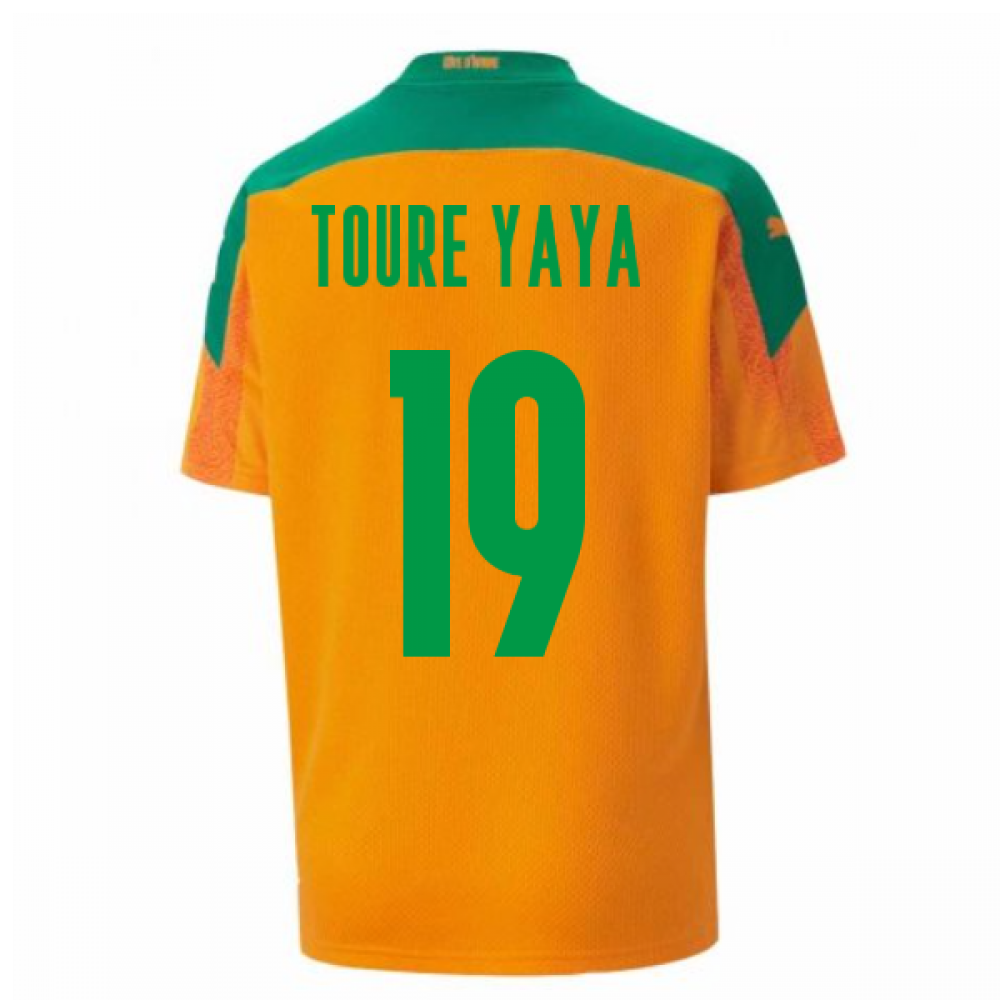 2020-2021 Ivory Coast Home Shirt (Kids) (TOURE YAYA 19)