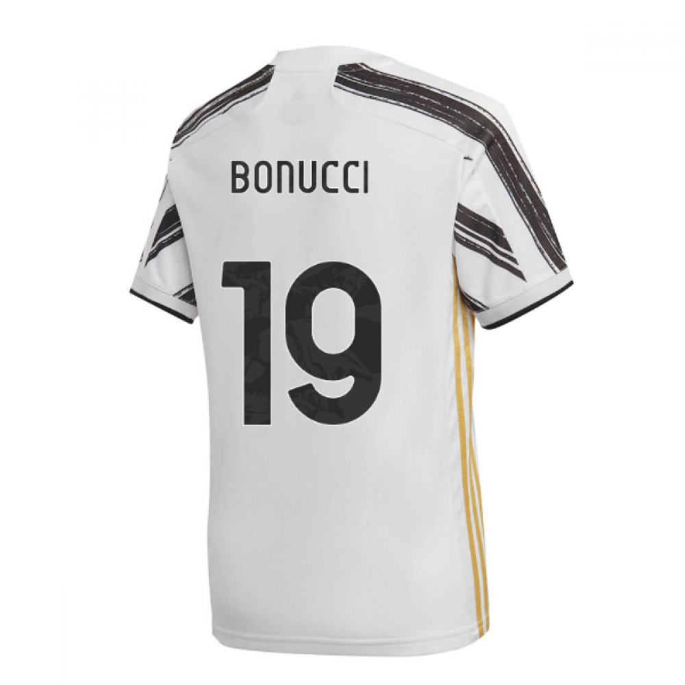 2020-2021 Juventus Adidas Home Football Shirt (BONUCCI 19)