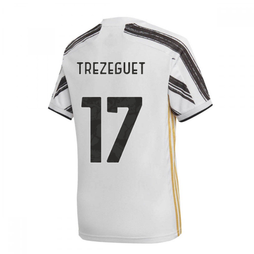 2020-2021 Juventus Adidas Home Football Shirt (TREZEGUET 17)