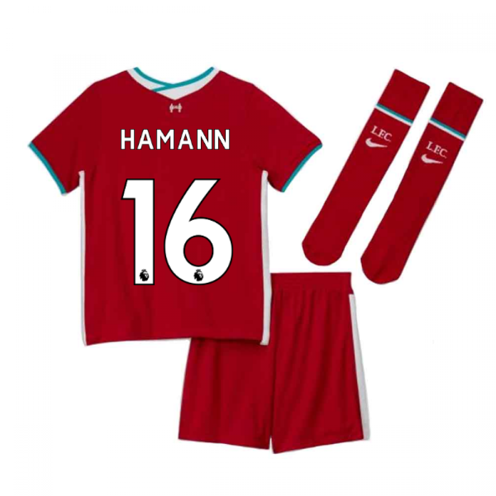 2020-2021 Liverpool Home Nike Little Boys Mini Kit (HAMANN 16)