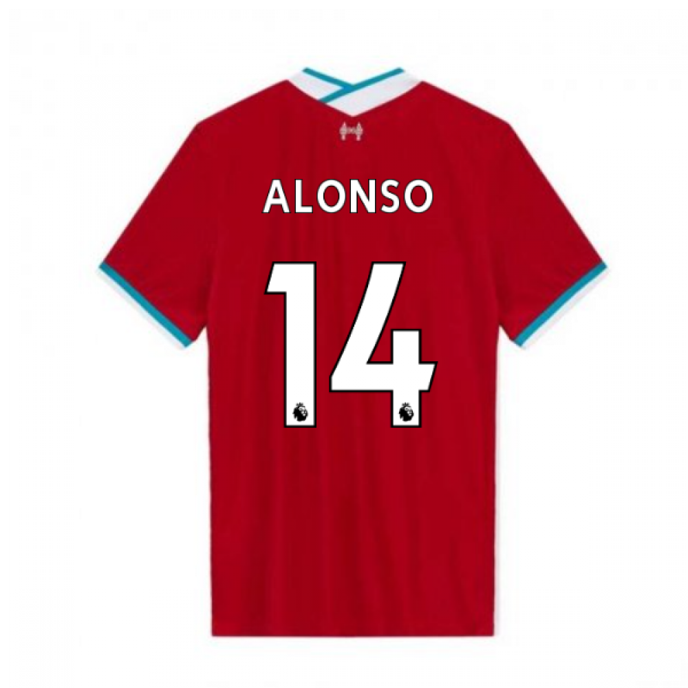 2020-2021 Liverpool Vapor Home Shirt (ALONSO 14)