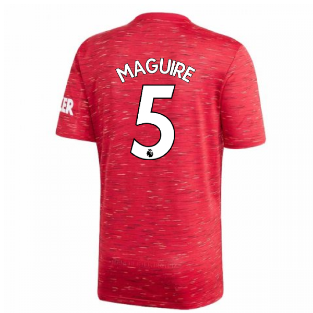 2020-2021 Man Utd Adidas Home Football Shirt (Kids) (MAGUIRE 5)