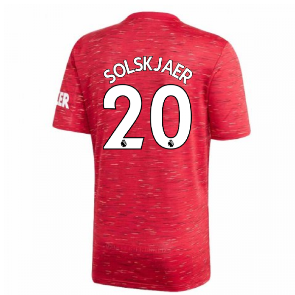 2020-2021 Man Utd Adidas Home Football Shirt (SOLSKJAER 20)