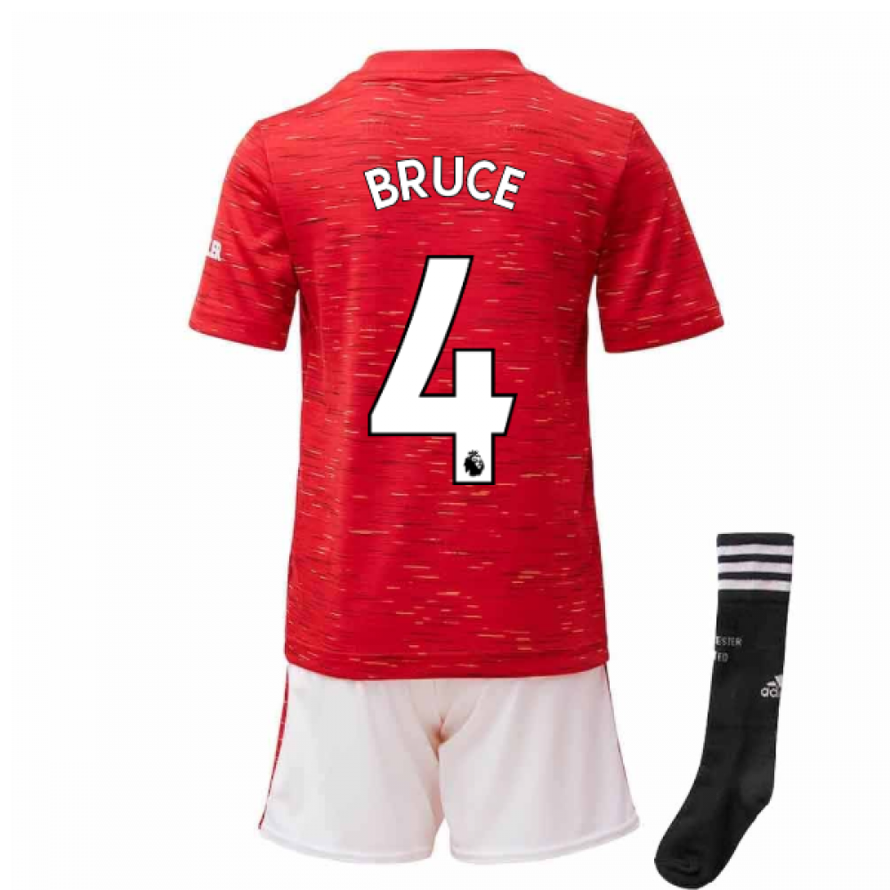 2020-2021 Man Utd Adidas Home Little Boys Mini Kit (BRUCE 4)