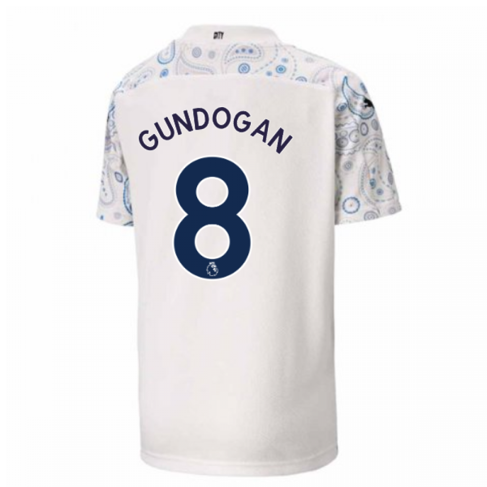 2020-2021 Manchester City Puma Third Football Shirt (Kids) (GUNDOGAN 8)