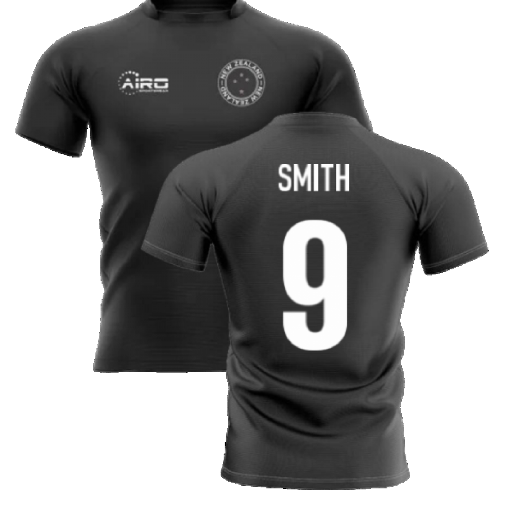 2024-2025 New Zealand Home Concept Rugby Shirt (Smith 9)