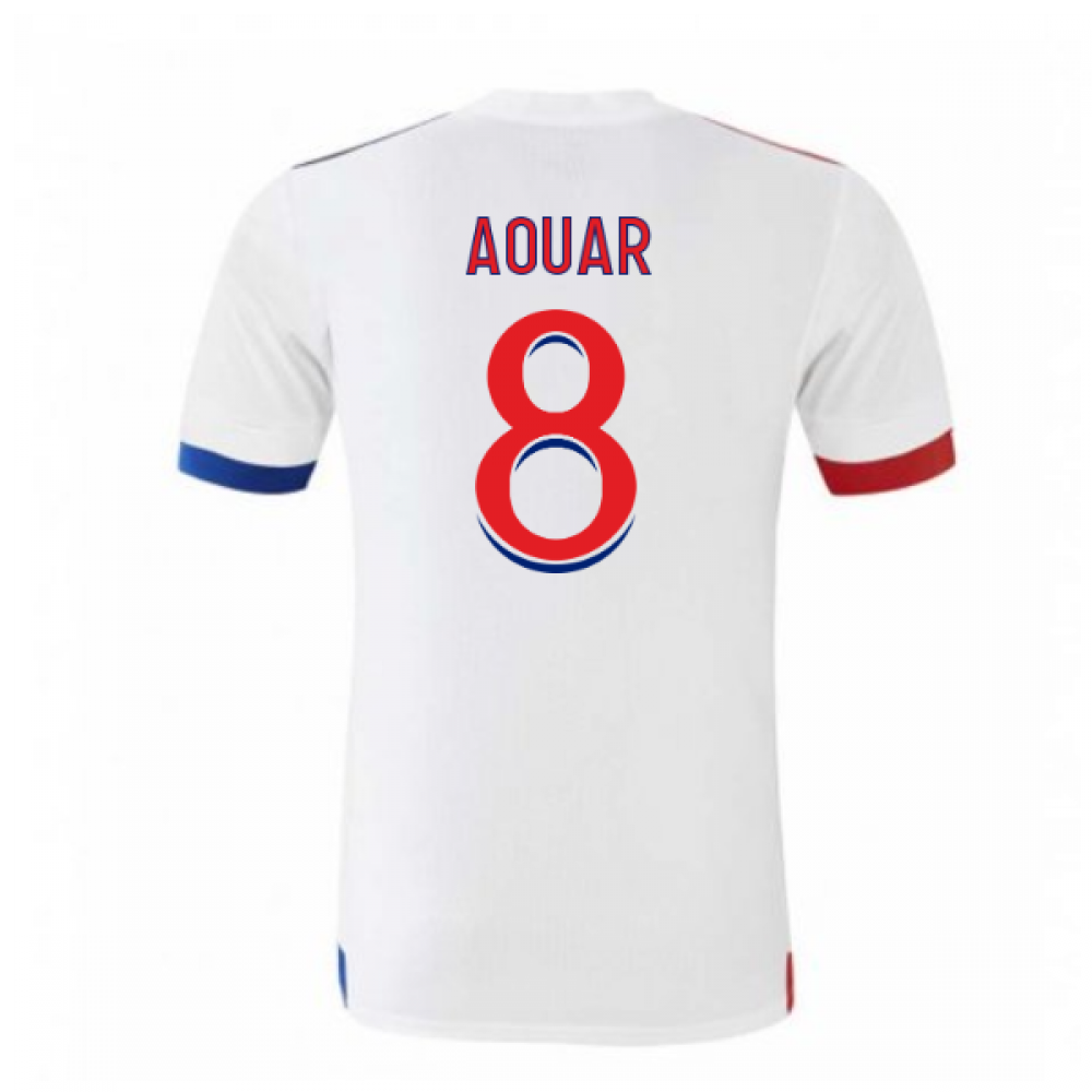 2020-2021 Olympique Lyon Adidas Home Football Shirt (Kids) (AOUAR 8)