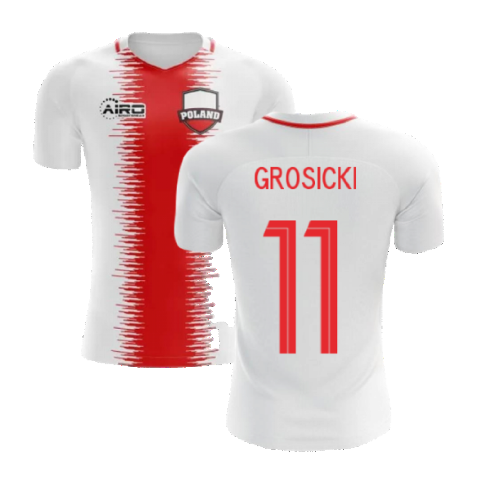 2024-2025 Poland Home Concept Football Shirt (Grosicki 11) - Kids