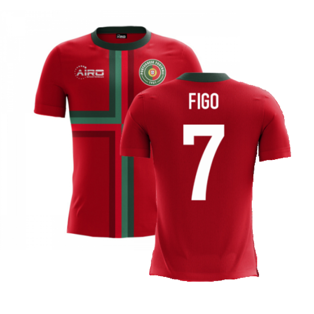 2024-2025 Portugal Airo Concept Home Shirt (Figo 7) - Kids