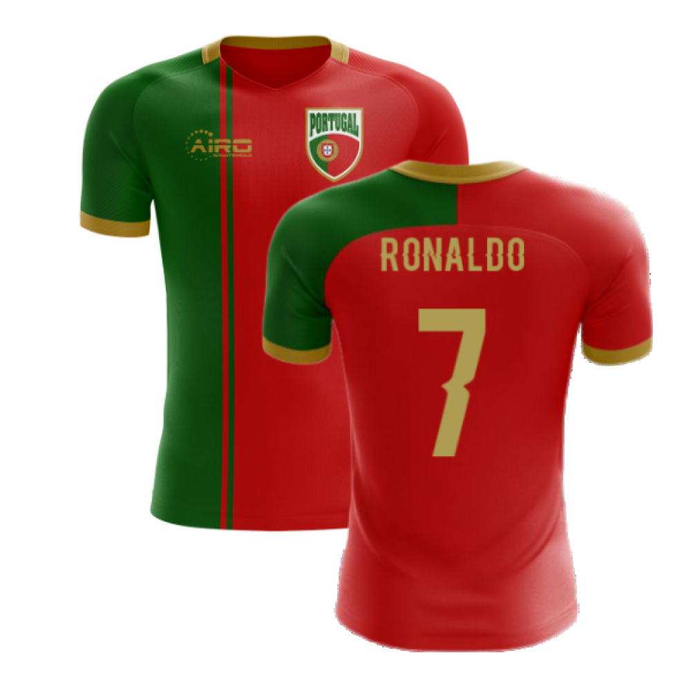 2024-2025 Portugal Flag Home Concept Football Shirt (Ronaldo 7)