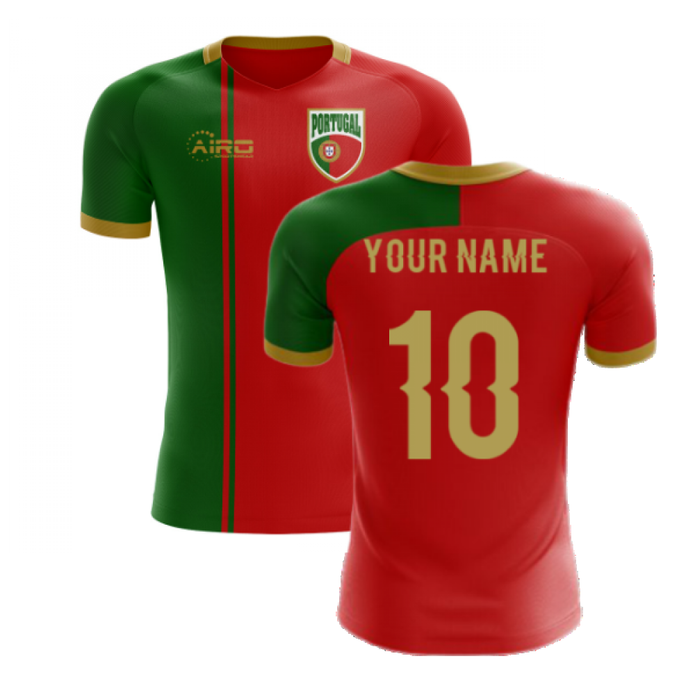 2024-2025 Portugal Flag Home Concept Football Shirt (Your Name)