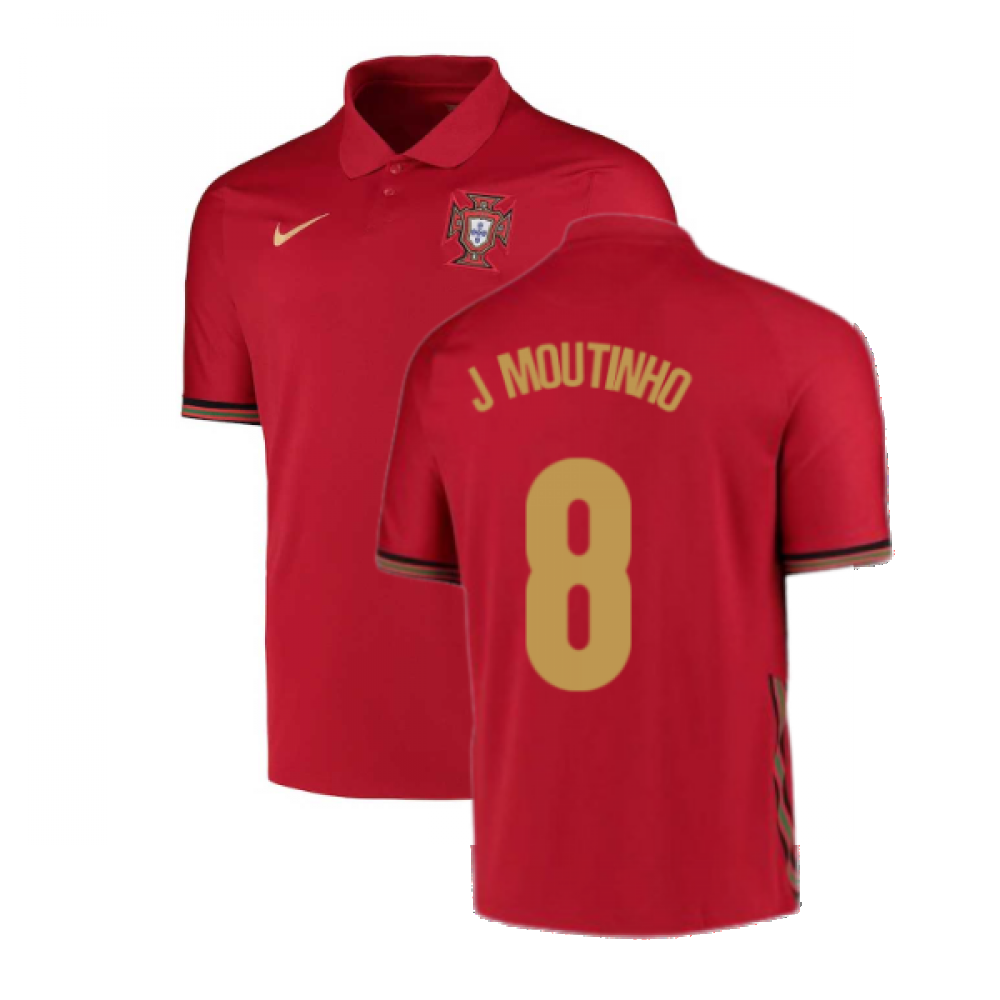 2020-2021 Portugal Home Nike Football Shirt (J.Moutinho 8)