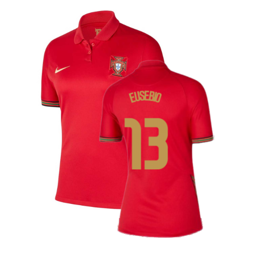 2020-2021 Portugal Home Nike Womens Shirt (EUSEBIO 13)