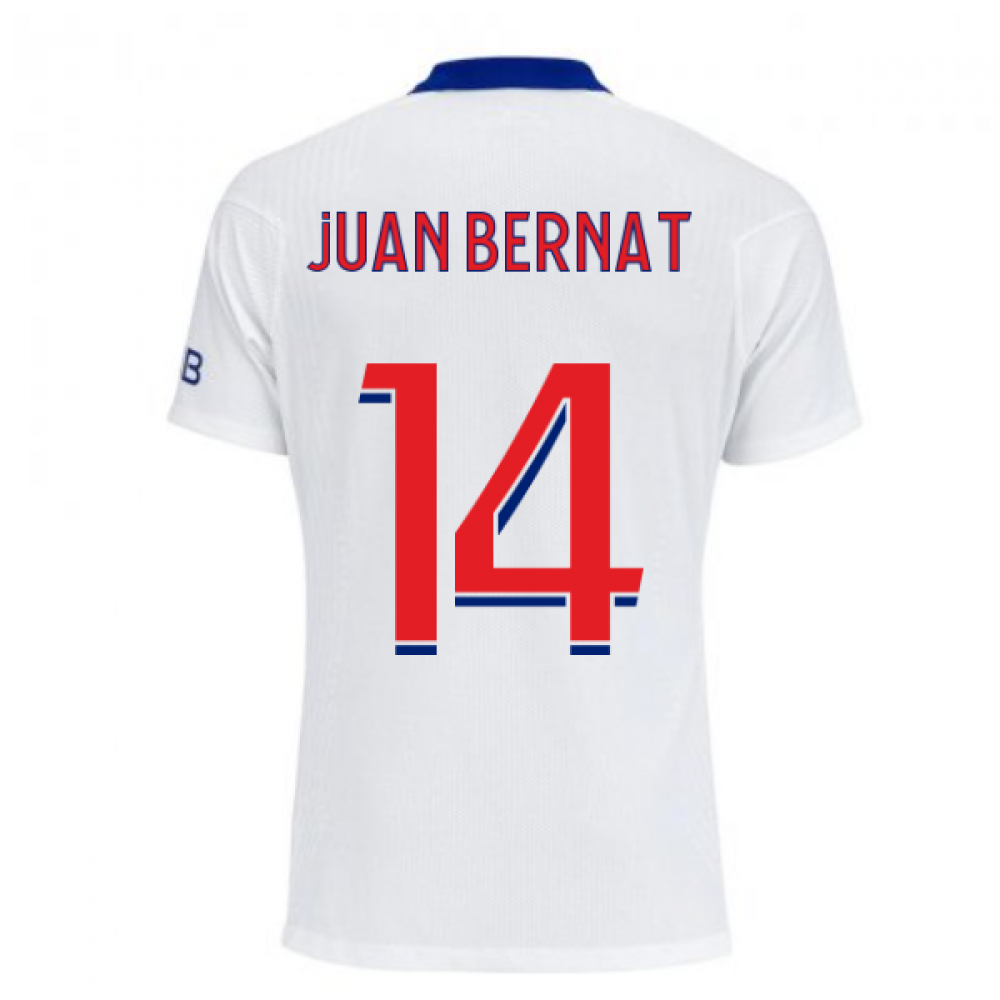 2020-2021 PSG Authentic Vapor Match Away Nike Shirt (JUAN BERNAT 14)