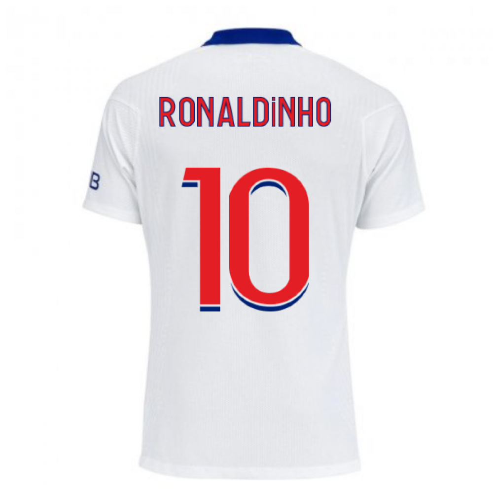 2020-2021 PSG Authentic Vapor Match Away Nike Shirt (RONALDINHO 10)