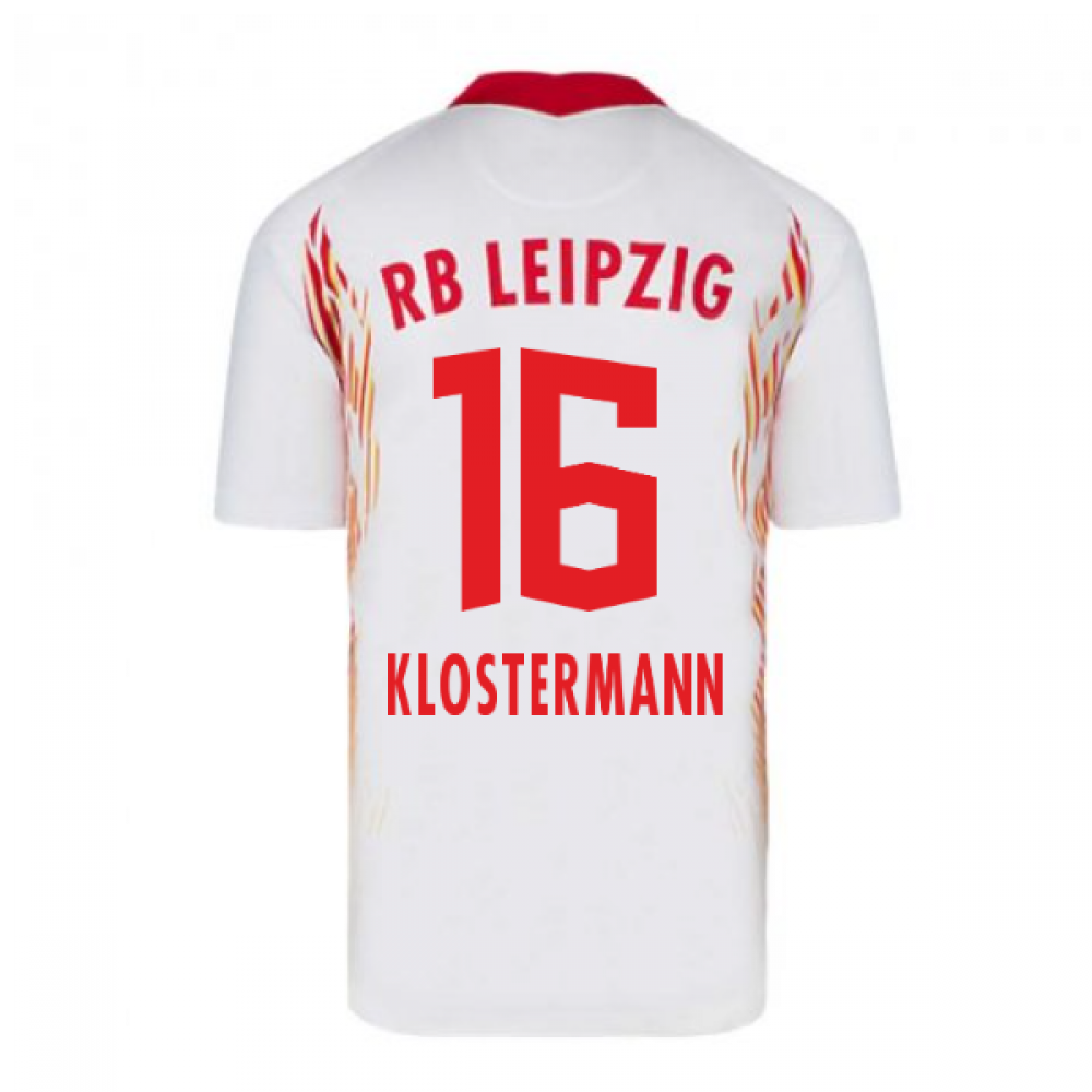 2020-2021 Red Bull Leipzig Home Nike Football Shirt (KLOSTERMANN 16)