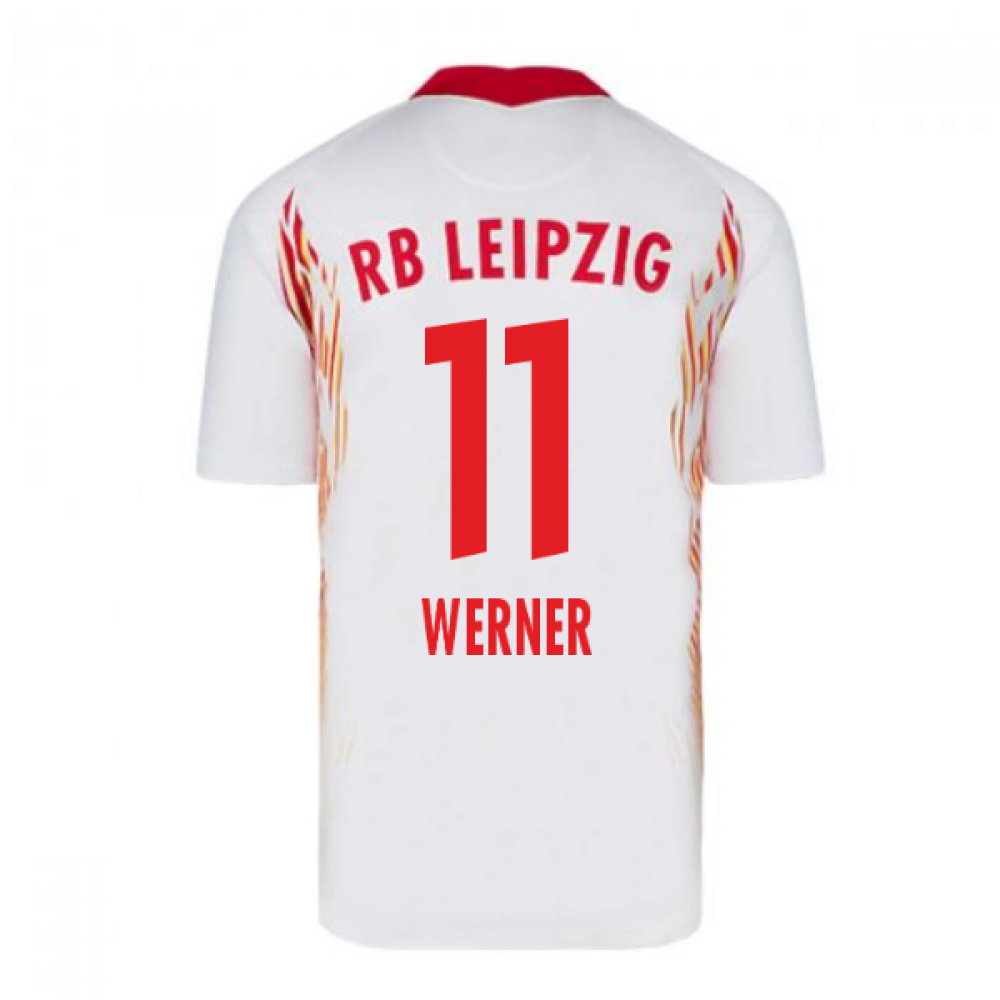 2020-2021 Red Bull Leipzig Home Nike Football Shirt (WERNER 11)