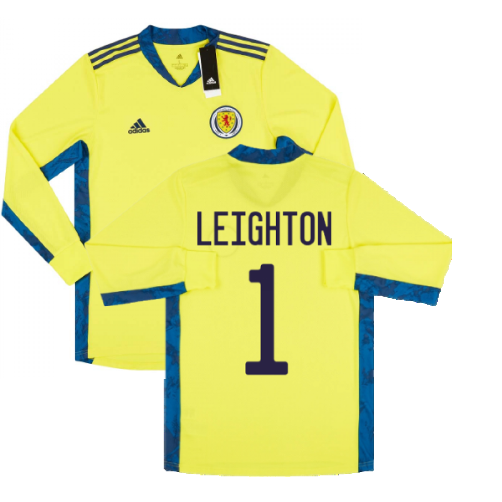 2020-2021 Scotland LS Goalkeeper Shirt (Yellow) (LEIGHTON 1)