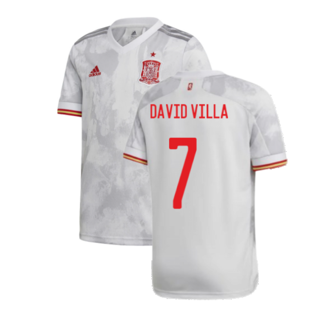 2020-2021 Spain Away Shirt (Kids) (DAVID VILLA 7)