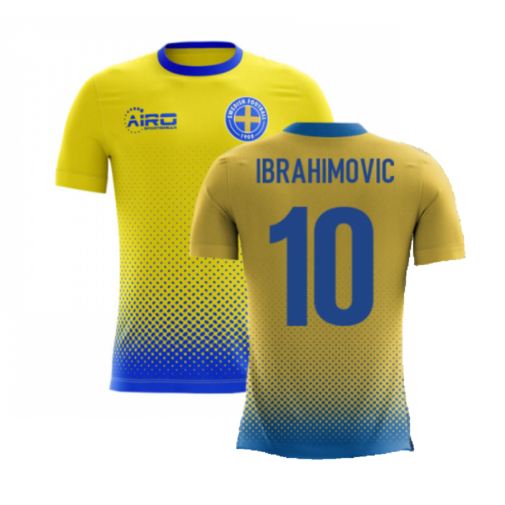 2024-2025 Sweden Airo Concept Home Shirt (Ibrahimovic 10) - Kids