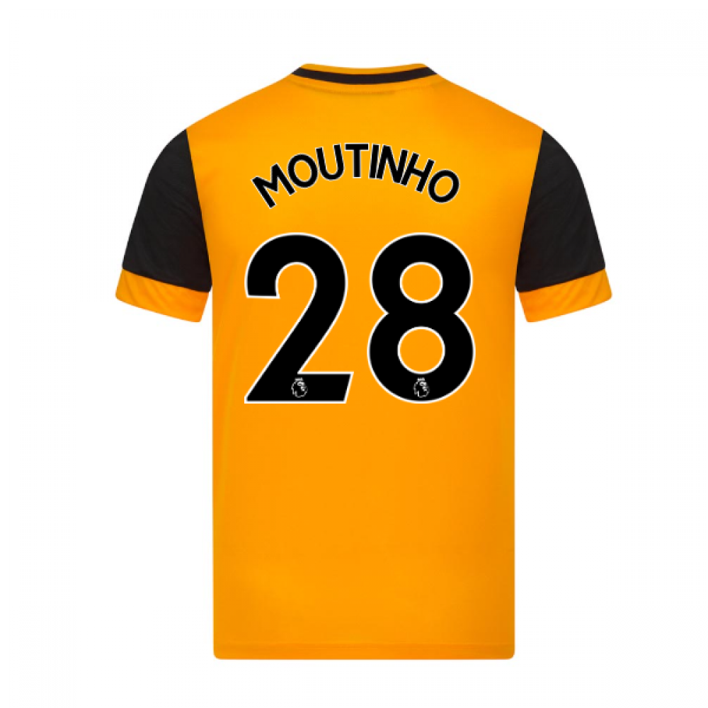 2020-2021 Wolves Home Football Shirt (MOUTINHO 28)