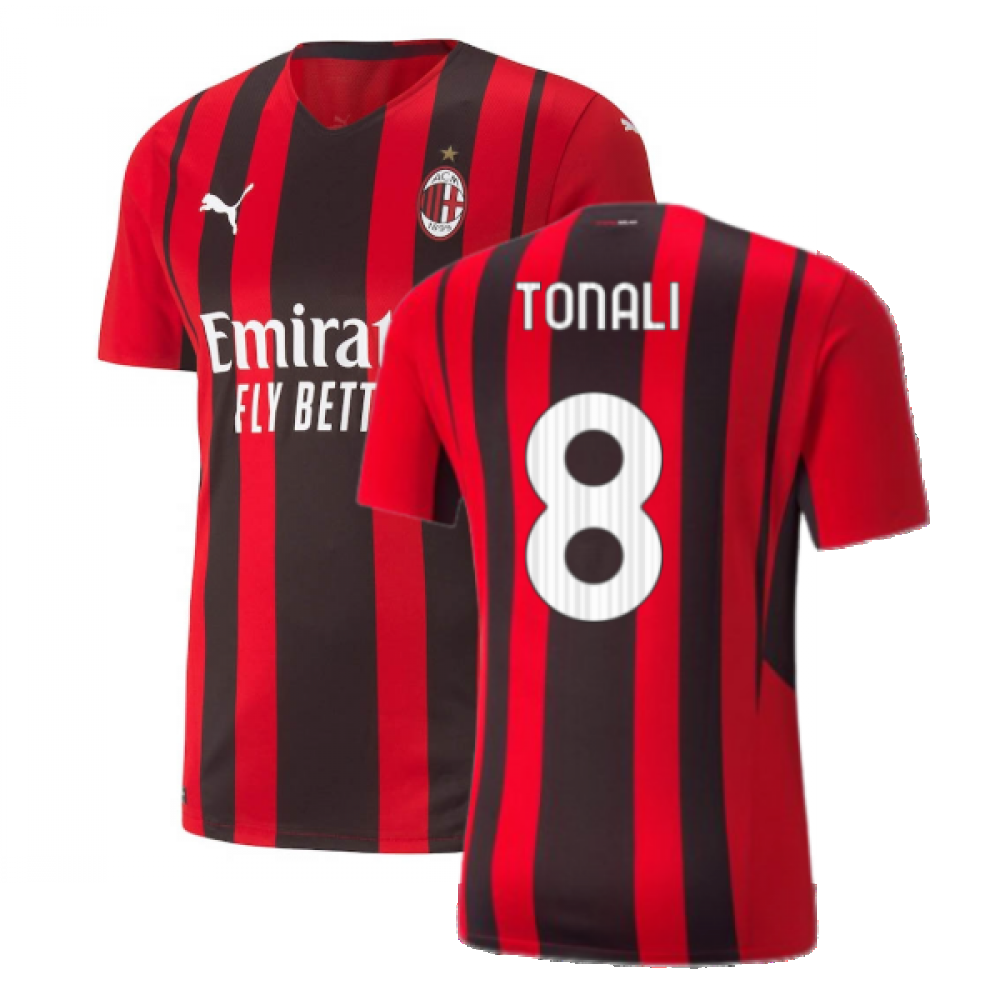 2021-2022 AC Milan Authentic Home Shirt (TONALI 8)