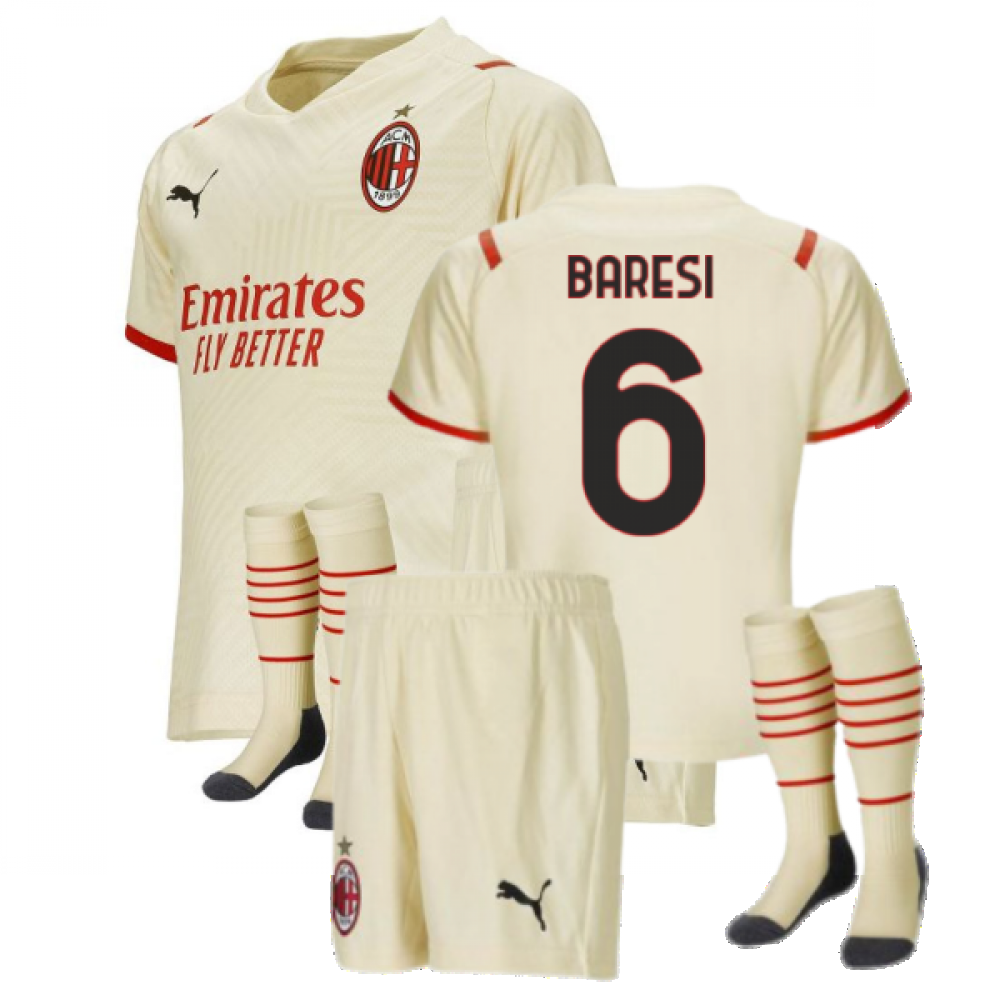 2021-2022 AC Milan Away Mini Kit (BARESI 6)