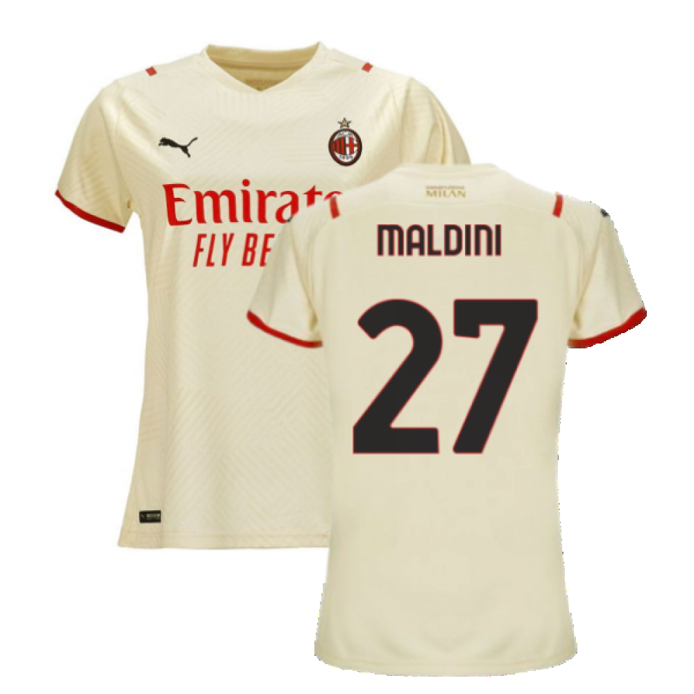 2021-2022 AC Milan Away Shirt (Ladies) (MALDINI 27)