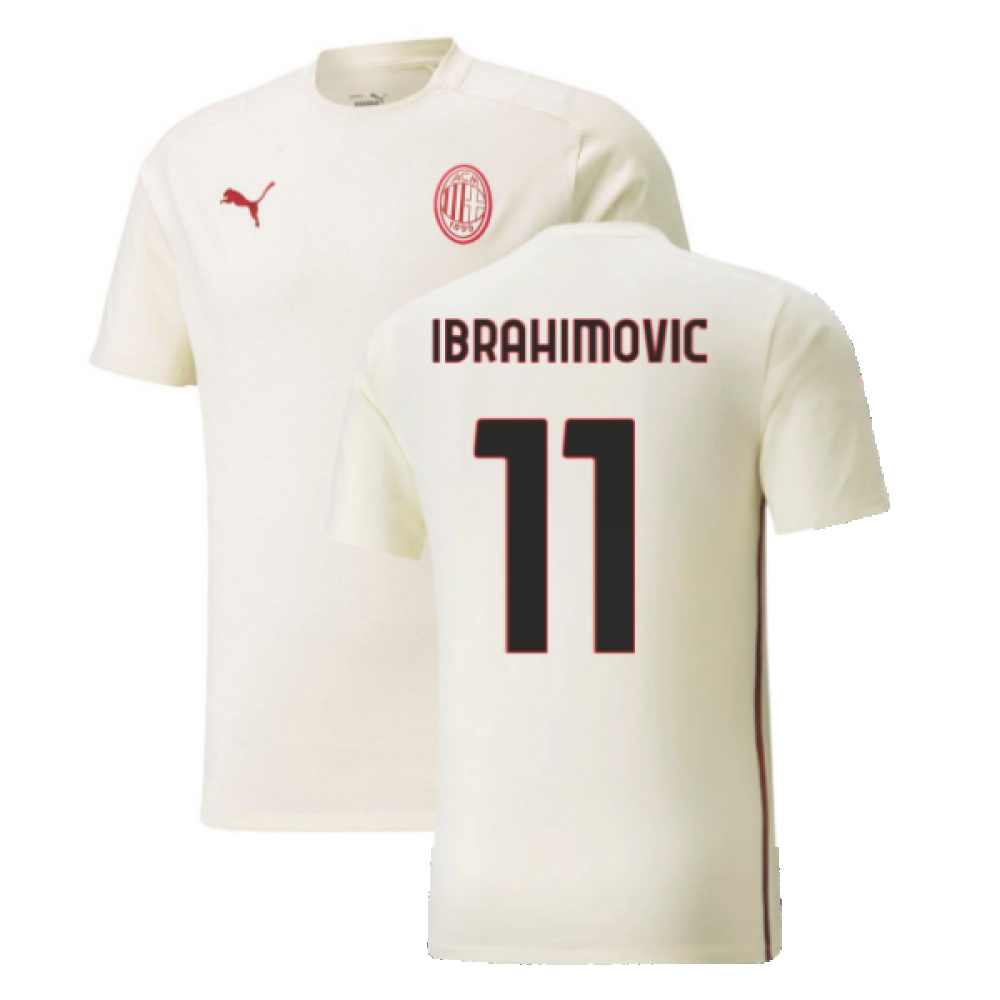 2021-2022 AC Milan Casuals Tee (Afterglow) (IBRAHIMOVIC 11)