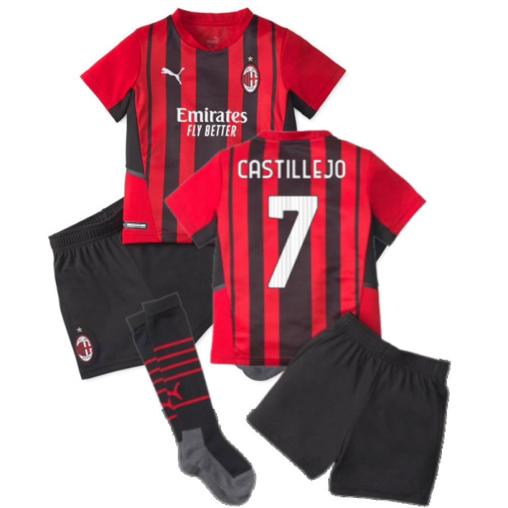 2021-2022 AC Milan Home Mini Kit (CASTILLEJO 7)