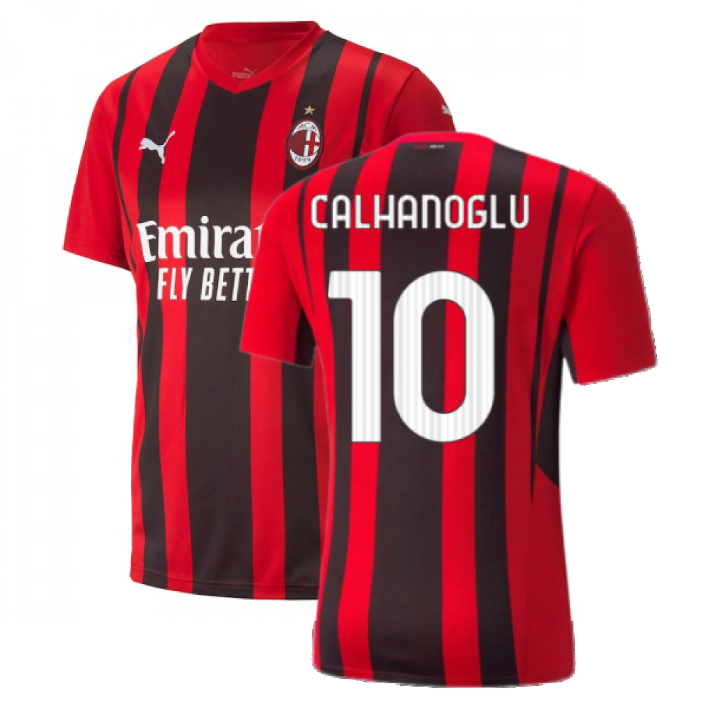 2021-2022 AC Milan Home Shirt (CALHANOGLU 10)