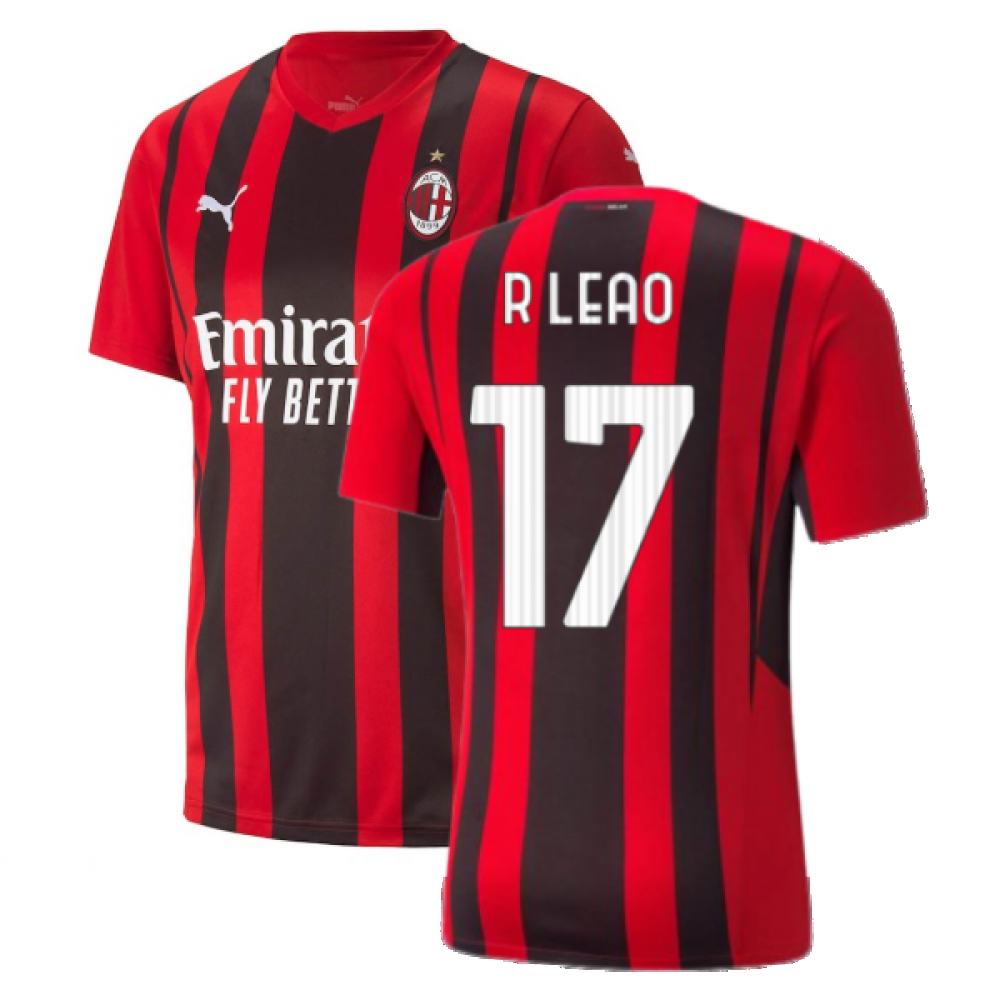 2021-2022 AC Milan Home Shirt (R LEAO 17)