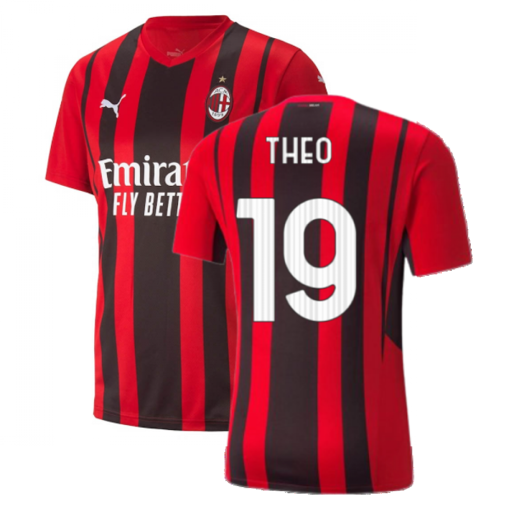 2021-2022 AC Milan Home Shirt (THEO 19)