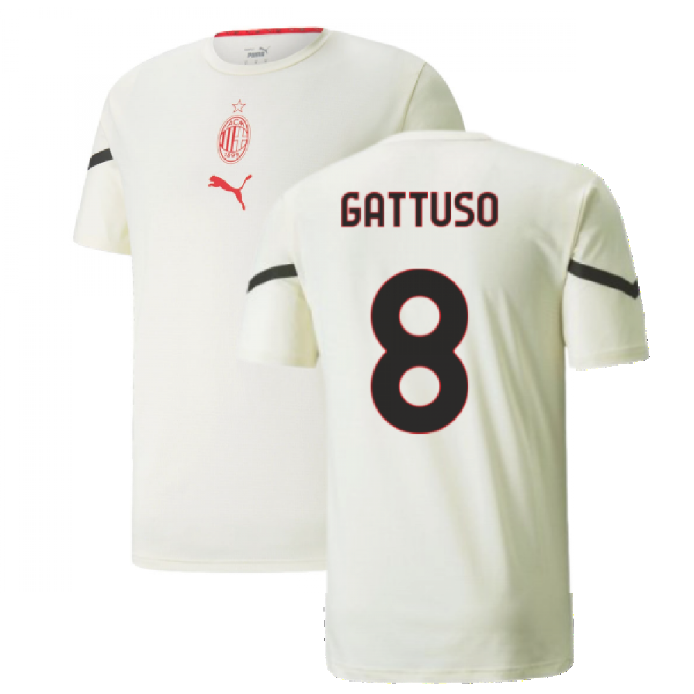 2021-2022 AC Milan Pre-Match Jersey (Afterglow) (GATTUSO 8)