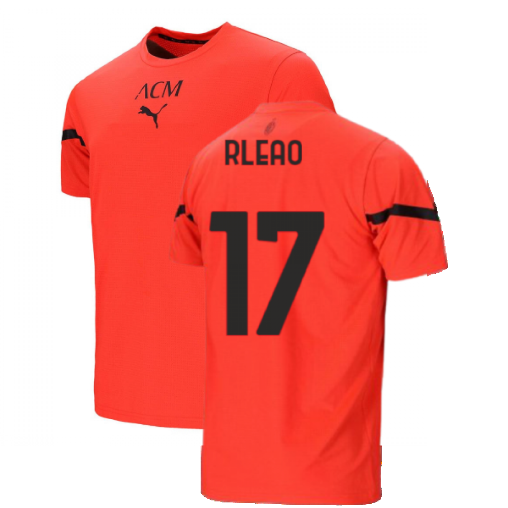 2021-2022 AC Milan Pre-Match Jersey (Red) (R LEAO 17)