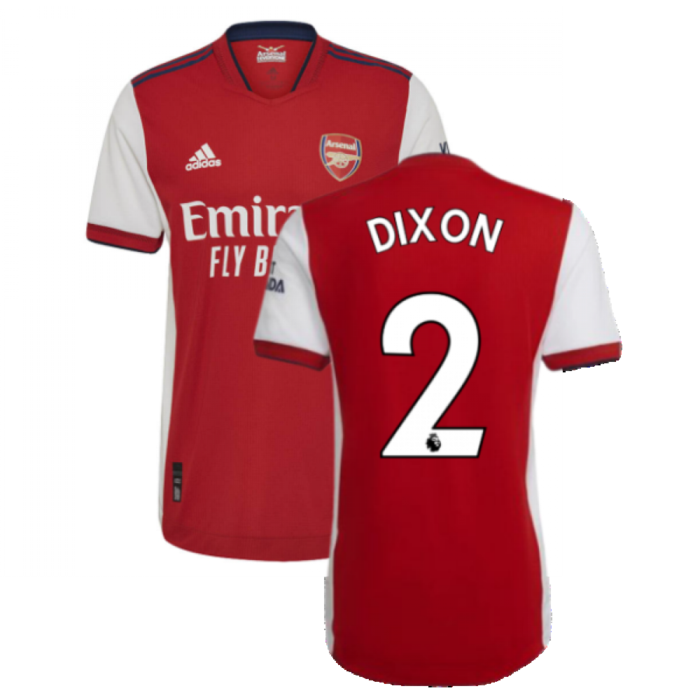 2021-2022 Arsenal Authentic Home Shirt (DIXON 2)