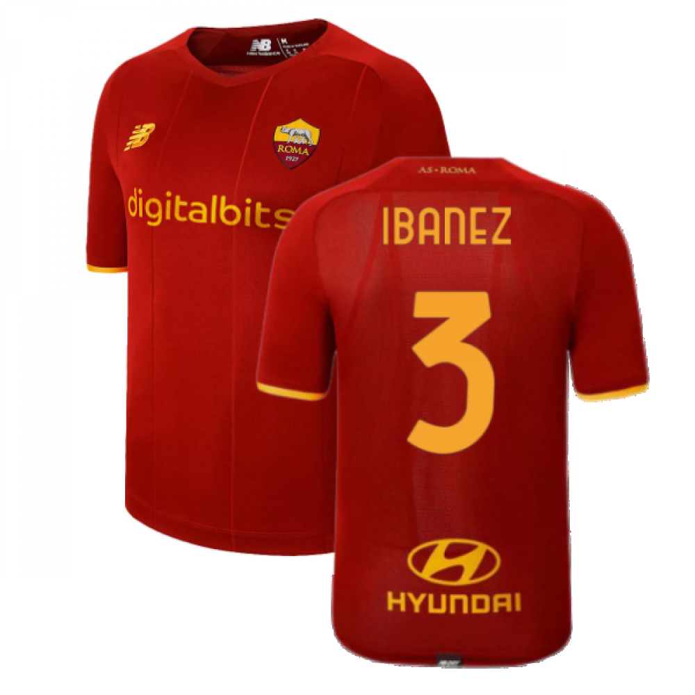 2021-2022 AS Roma Home Shirt (IBANEZ 3)