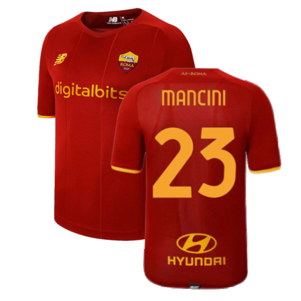 2021-2022 AS Roma Home Shirt (MANCINI 23)