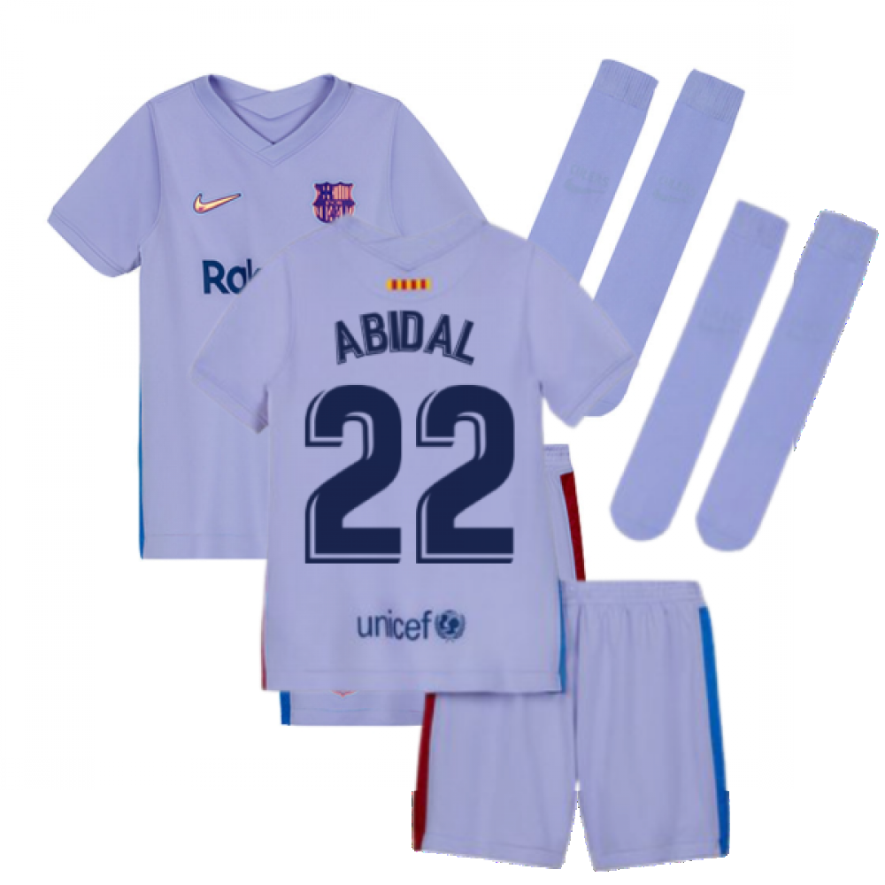 2021-2022 Barcelona Away Mini Kit (Kids) (ABIDAL 22)