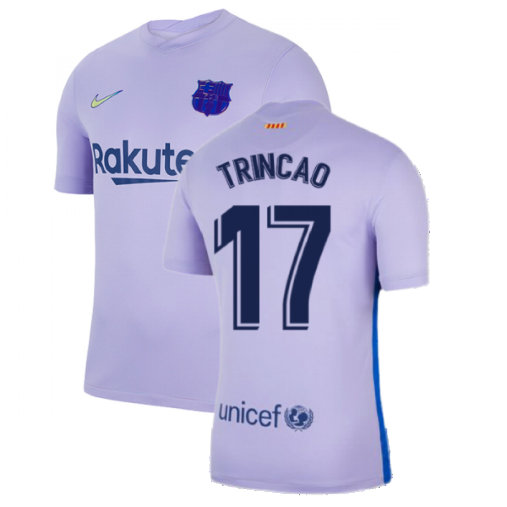 2021-2022 Barcelona Away Shirt (Kids) (TRINCAO 17)