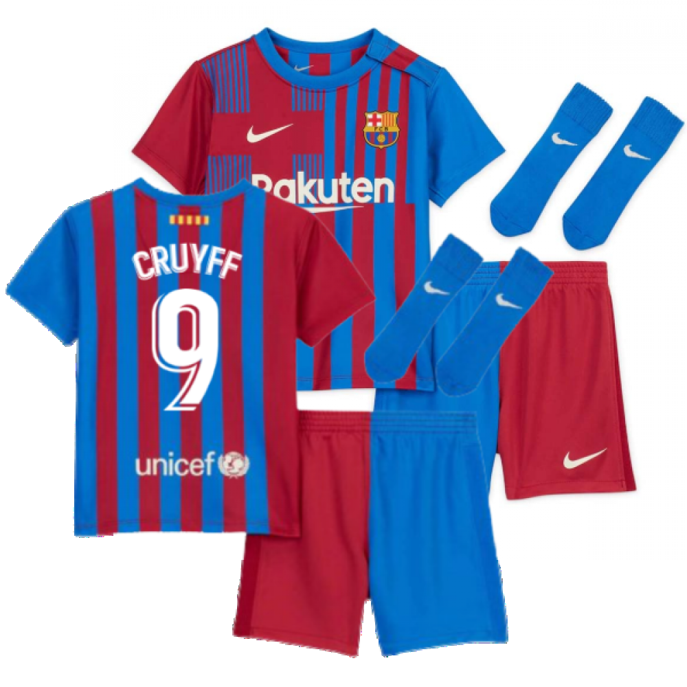 2021-2022 Barcelona Infants Home Kit (CRUYFF 9)