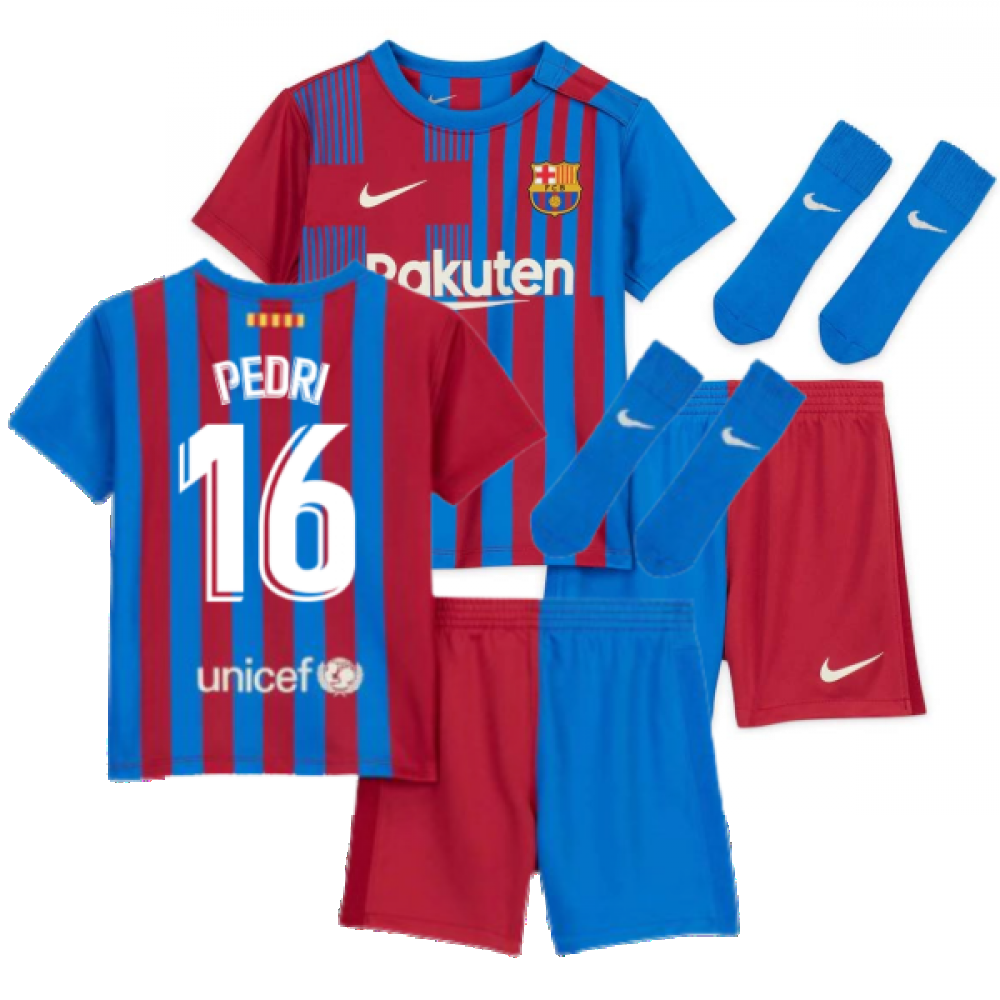 2021-2022 Barcelona Infants Home Kit (PEDRI 16)