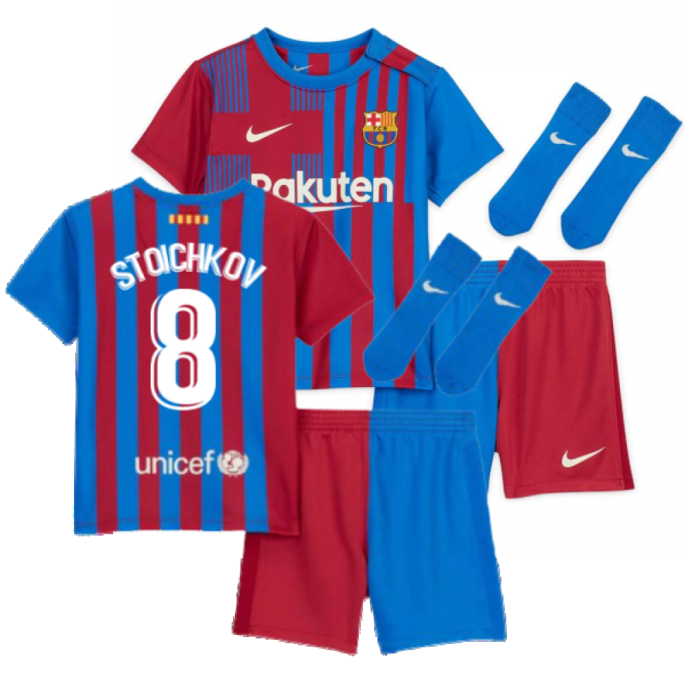 2021-2022 Barcelona Infants Home Kit (STOICHKOV 8)