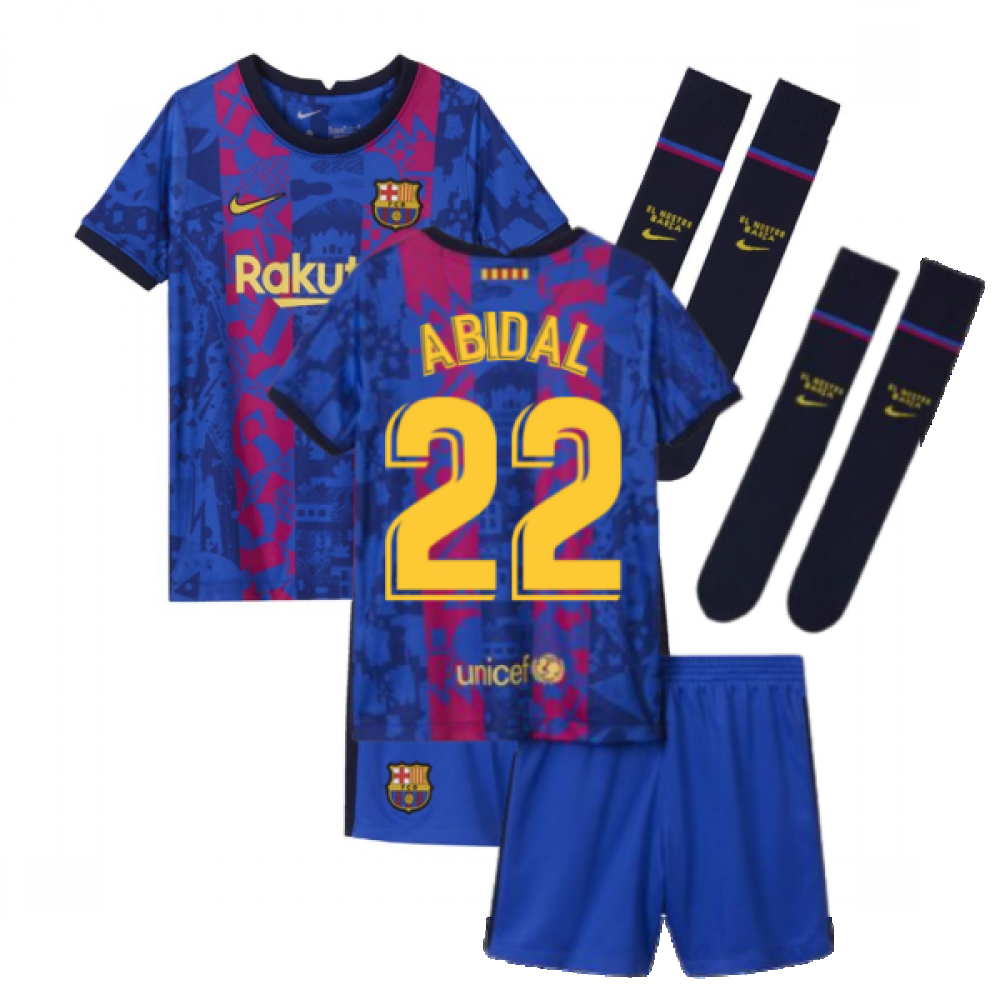 2021-2022 Barcelona Third Mini Kit (ABIDAL 22)