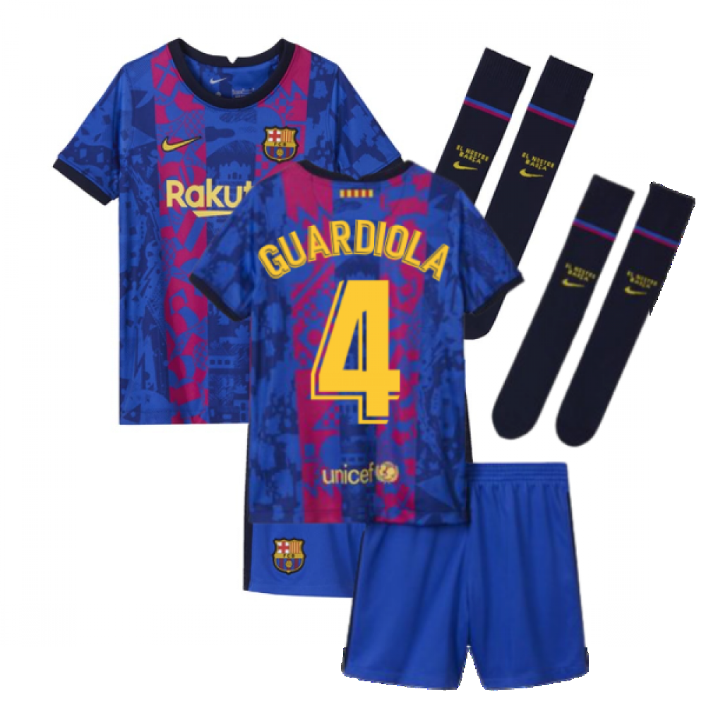 2021-2022 Barcelona Third Mini Kit (GUARDIOLA 4)