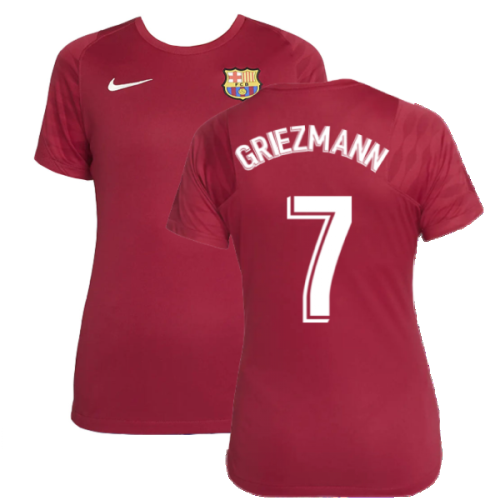 2021-2022 Barcelona Training Shirt (Noble Red) - Womens (GRIEZMANN 7)