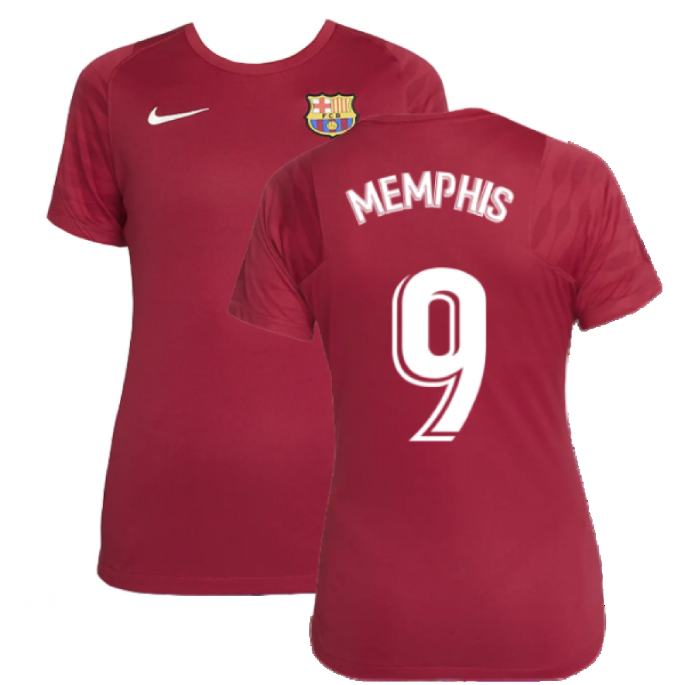 2021-2022 Barcelona Training Shirt (Noble Red) - Womens (MEMPHIS 9)