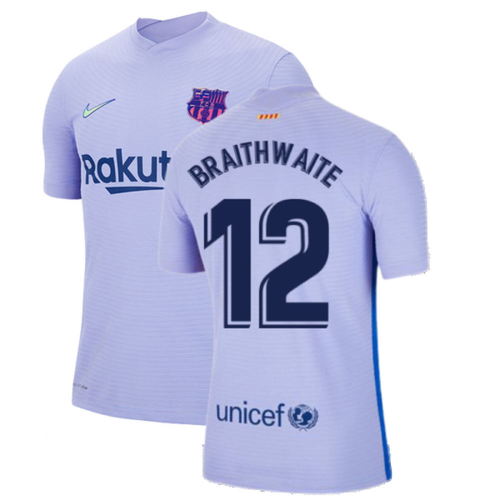 2021-2022 Barcelona Vapor Away Shirt (BRAITHWAITE 12)