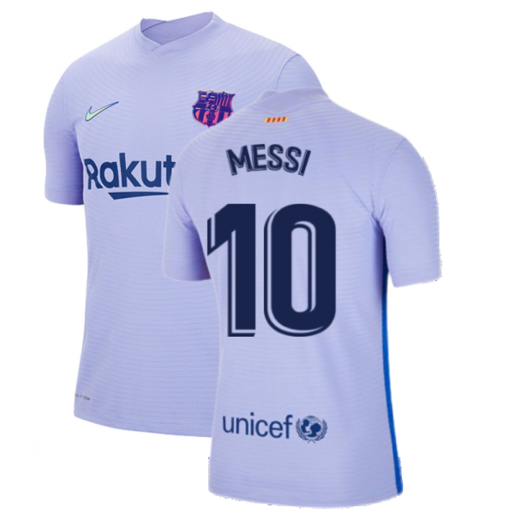 2021-2022 Barcelona Vapor Away Shirt (MESSI 10)